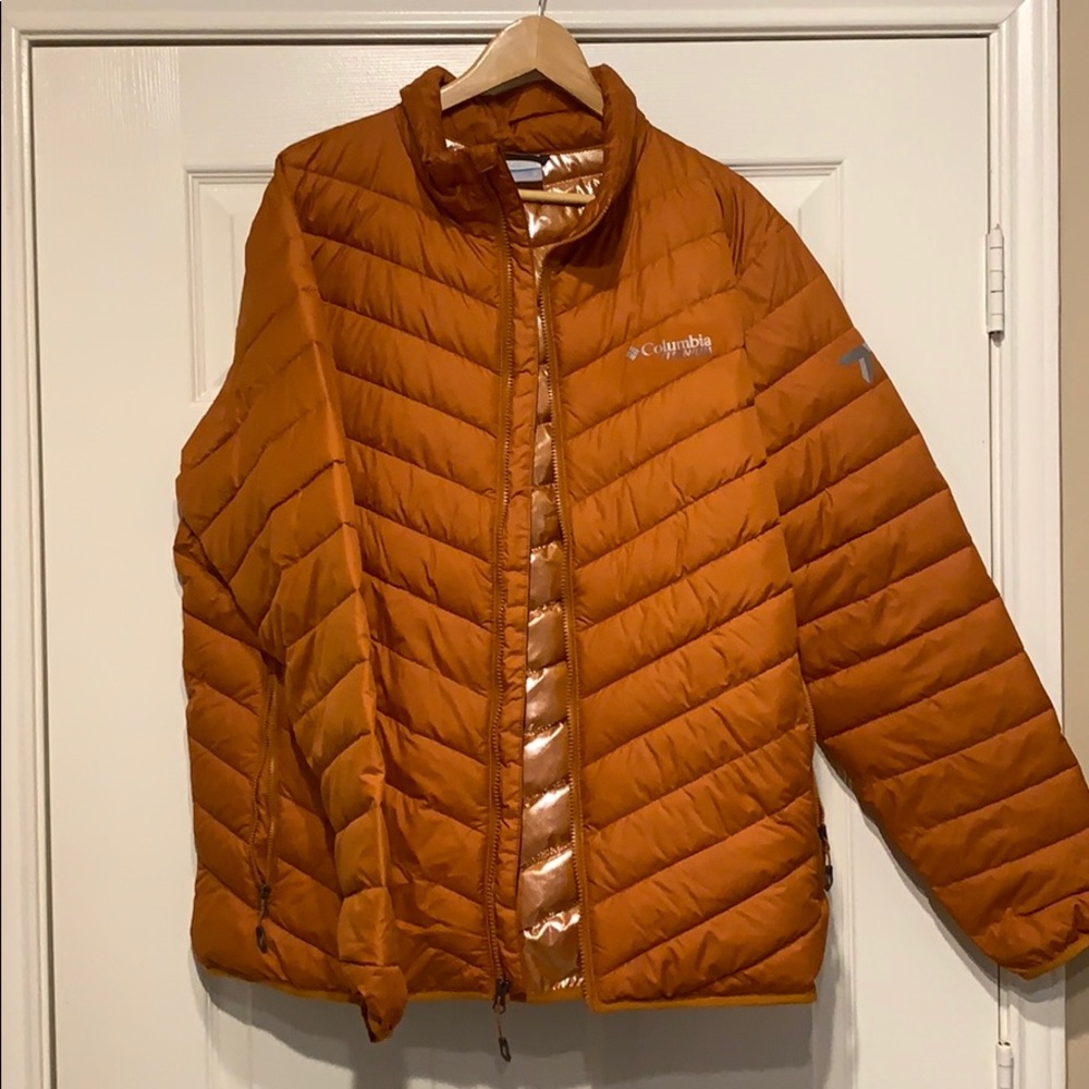 Men’s Burnt orange Columbia Titanium winter Jacket